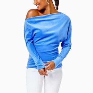 Lilly Pulitzer Sheera Velour Top- Bali Blue
